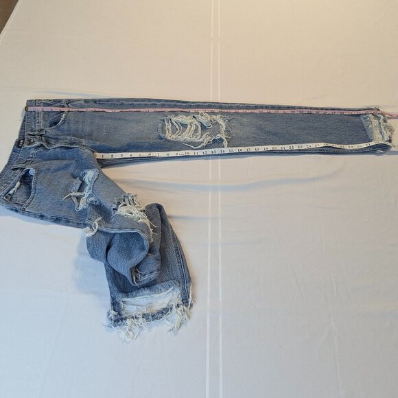 Retrofete Size 26 Distressed Medium Wash Jeans - Picture 9 of 14